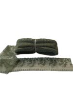 Art 1045 Pizzo in tulle ricamato verde  ordine minimo 35 mt - immagine 3