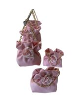 Art 1042 Borsetta raso cipria ordine minimo 12pz - immagine 2