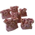 Art 1042 Borsetta raso cipria ordine minimo 12pz