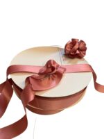 Art 1043 Doppio raso rosa antico con tirante rotoli da 100 mt