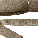 Art 1064 pizzo in tulle crema ordine minimo mt 38