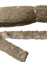 Art 1064 pizzo in tulle crema ordine minimo mt 38