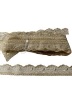 Art 1065 Pizzo organza crema ordine minimo mt 36 - immagine 2