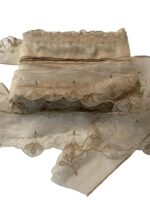 Art 1067 Pizzo organza crema ordine minimo mt 30 - immagine 2