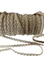 Art 1072 Passamaneria panna e oro ordine minimo mt 50 - immagine 2