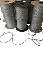 Art 1074 Cordino lurex argento ordine minimo mt 50