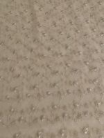 Art 1077 tessuto in tulle ricamato crema altezza cm280 ordine minimo mt 5 - immagine 3