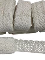 Art 1090 Pizzo tombolo bianco mm75 ordine minimo mt 10