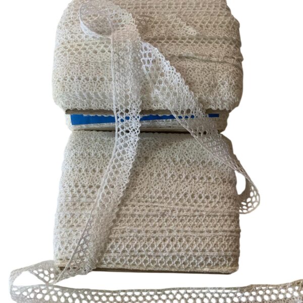 Art 1094 Pizzo tombolo bianco mm30 ordine minimo mt 10