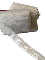 Art 1102 Pizzo tombolo bianco mm30 ordine minimo mt 10