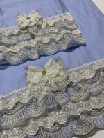 Art 1109 Asciugamani in puro lino celeste - immagine 2