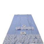 Art 1110 Asciugamani in puro lino celeste