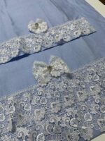 Art 1110 Asciugamani in puro lino celeste - immagine 2