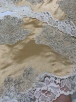 Art 1133 tris centri damasco in seta - immagine 3