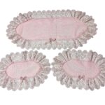 Art 1237 Tris centri rosa in tulle