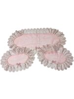 Art 1237 Tris centri rosa in tulle - immagine 5