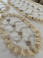 Art 1238 Tris centri in tulle bianchi - immagine 4