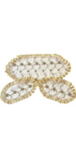 Art 1238 Tris centri in tulle bianchi