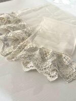 Art 1239 Tris centri in lino avorio - immagine 2