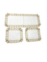 Art 1233 Tris centri in lino avorio