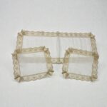 Art 1233 Tris centri in lino avorio - immagine 3