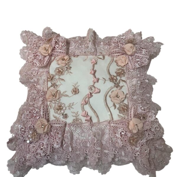 Art 1146 Cuscino avorio con pizzo