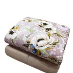 Art 1181 Trapunta flower double-face tortora
