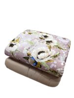 Art 1181 Trapunta flower double-face tortora