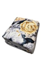 Art 1183 Trapunta flower double-face nera