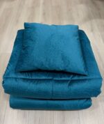 Art 1190 Trapunta in velluto verde ottanio - immagine 2