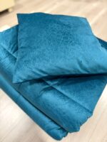 Art 1190 Trapunta in velluto verde ottanio - immagine 3