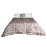 Art 1184 Trapunta rosa in velluto