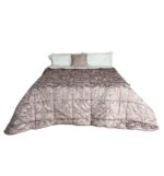 Art 1184 Trapunta rosa in velluto