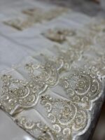 Art 1201 Coppia asciugamani in puro lino avorio - immagine 2