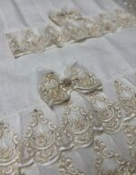 Art 1201 Coppia asciugamani in puro lino avorio - immagine 3