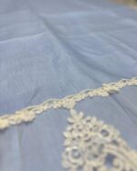 Art 1202 Asciugamano in puro lino celeste - immagine 3