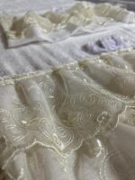 Art 1208 Coppia di asciugamani in spugna bianchi - immagine 3