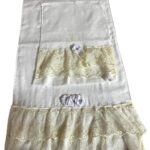 Art 1208 Coppia di asciugamani in spugna bianchi