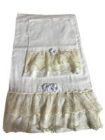 Art 1208 Coppia di asciugamani in spugna bianchi