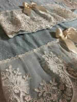 Art 1210 Coppia asciugamani in spugna celesti - immagine 2