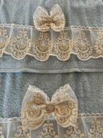 Art 1213 Coppia di asciugamani celesti - immagine 3