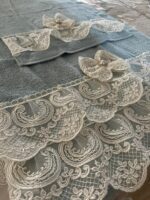 Art 1214 Coppia di asciugamani in spugna celesti - immagine 2