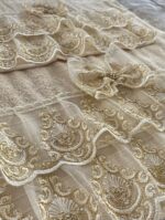 Art 1215 Coppia di asciugamani in spugna avorio - immagine 4