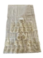 Art 1215 Coppia di asciugamani in spugna avorio