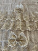 Art 1215 Coppia di asciugamani in spugna avorio - immagine 3