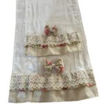 Art 1217 Coppia di asciugamani in spugna bianche