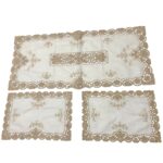 Art 1226 Tris centri in lino beige