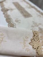 Art 1226 Tris centri in lino beige - immagine 3