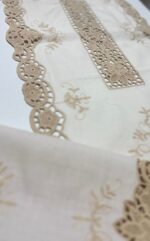 Art 1226 Tris centri in lino beige - immagine 5