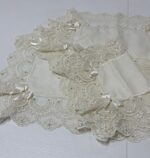 Art 1220 Tris centri in puro lino avorio - immagine 6